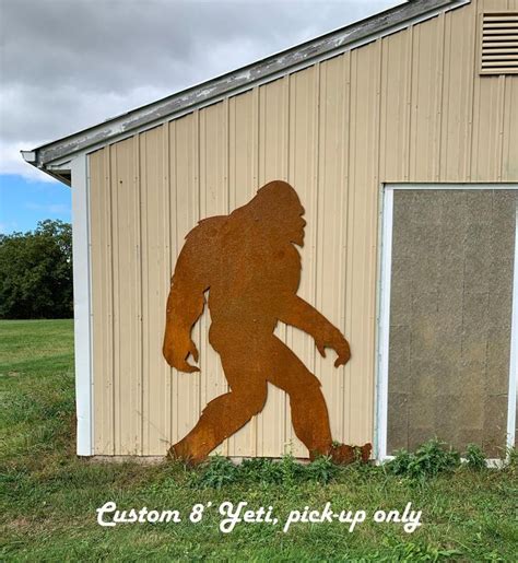 sheet metal sasquatch|sasquatch metal art.